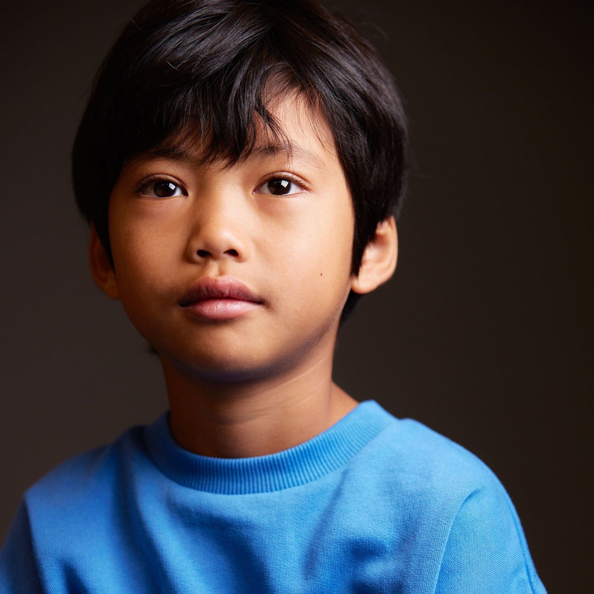 Sweat bleu motif chien brodé