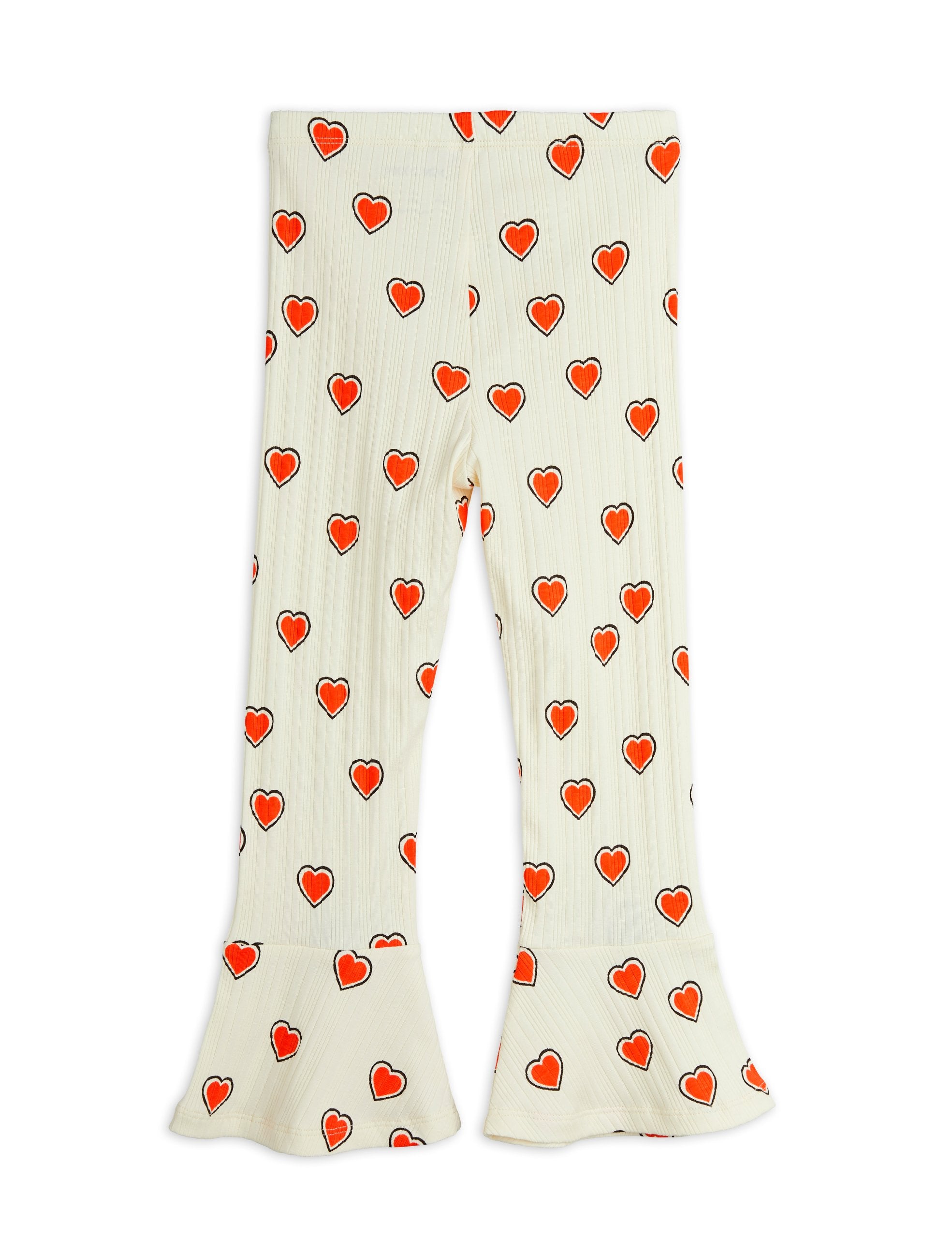 Pantalon blanc Flare coeur
