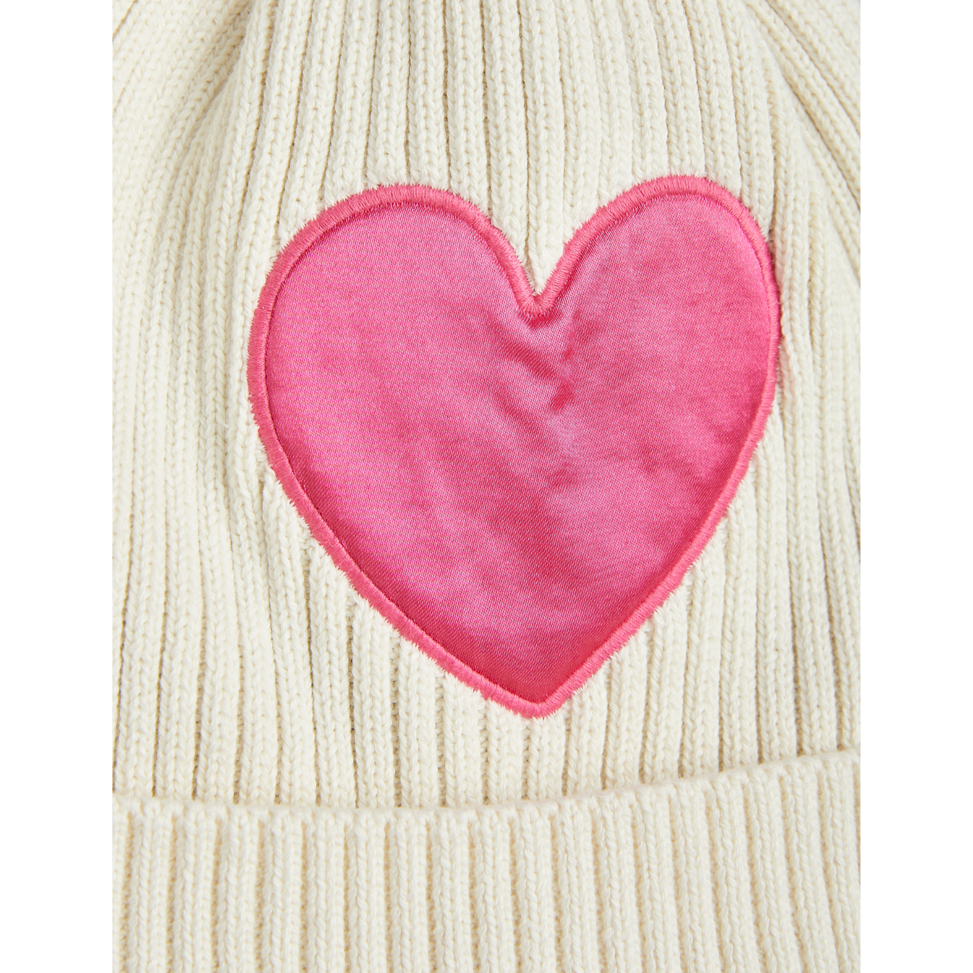 Bonnet bébé Bonnet Coton Bio certifié GOTS coeur rose bébé Mini Rodini