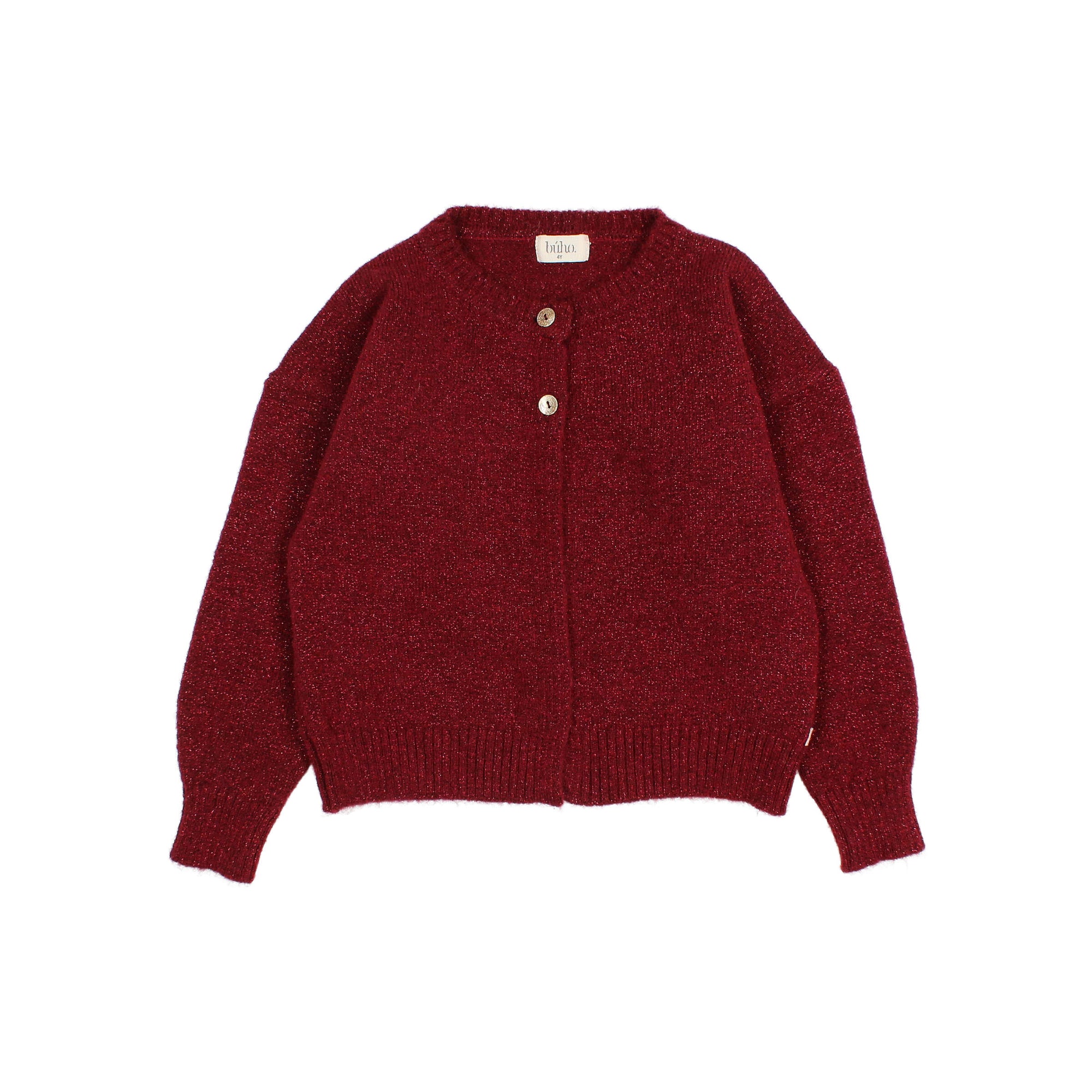 Children's cardigan in Lurex mesh -