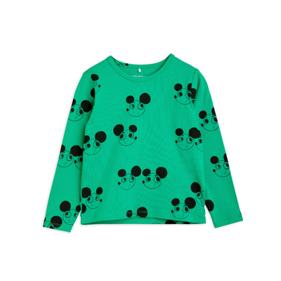 vêtement durable pour enfants mini rodini T-shirt manches longues ritzrats vert