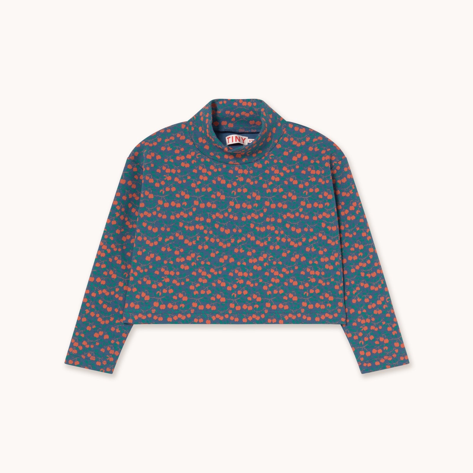 Mini Apples Rib Mockneck