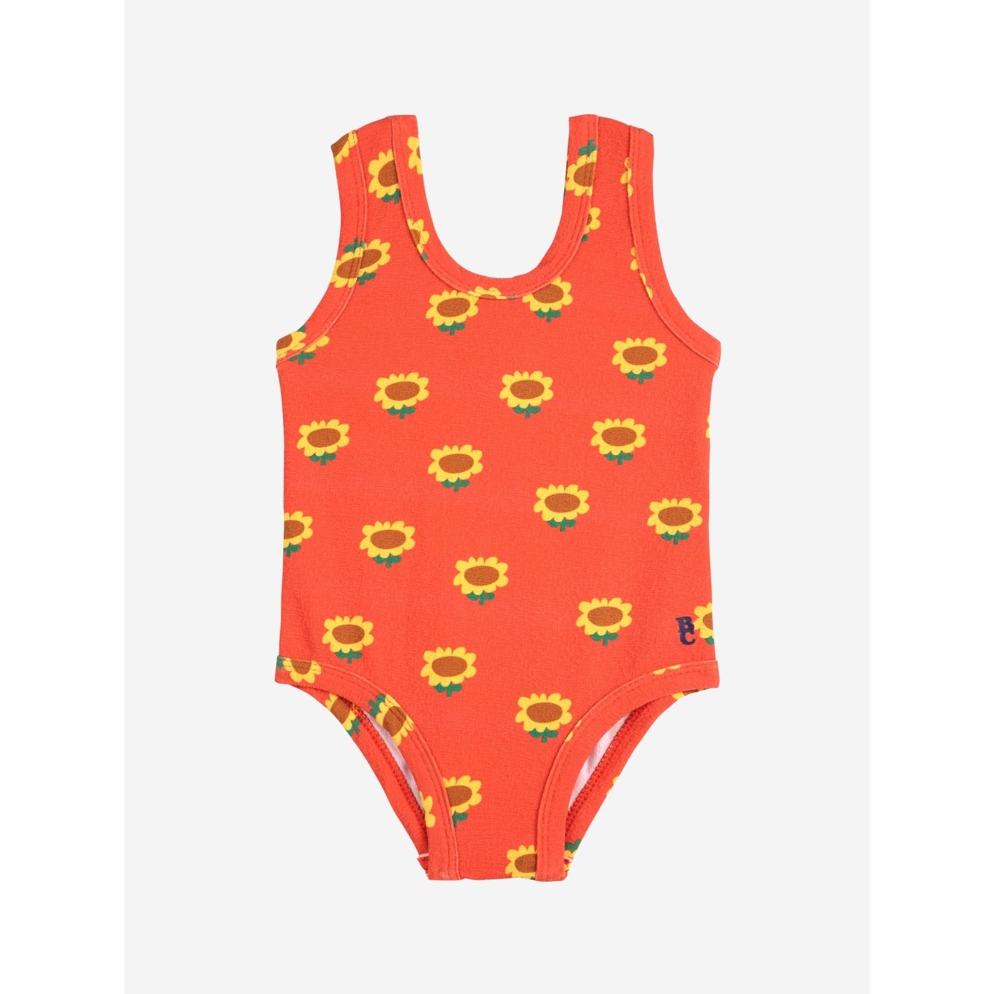 Maillot de bain bébé rouge imprimé