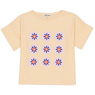 vetements durables enfants hello simone Crop T-shirt Apricot Sorbet
