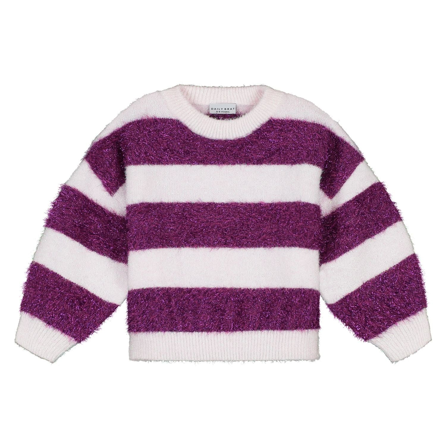 Pull enfant rayé pailleté