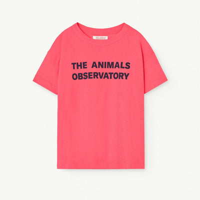 vetements durables enfants the animals observatory T-shirt rose Orion