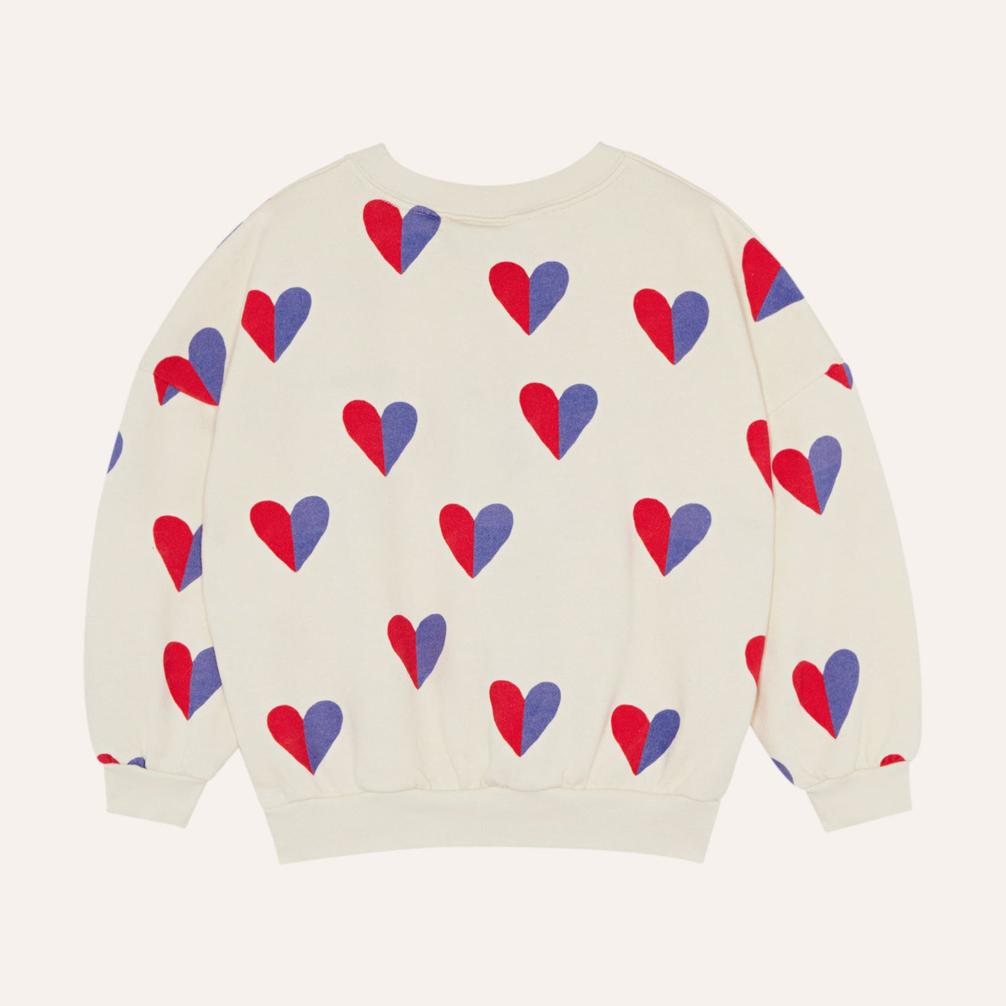 Bicolor Hearts Sweatshirt