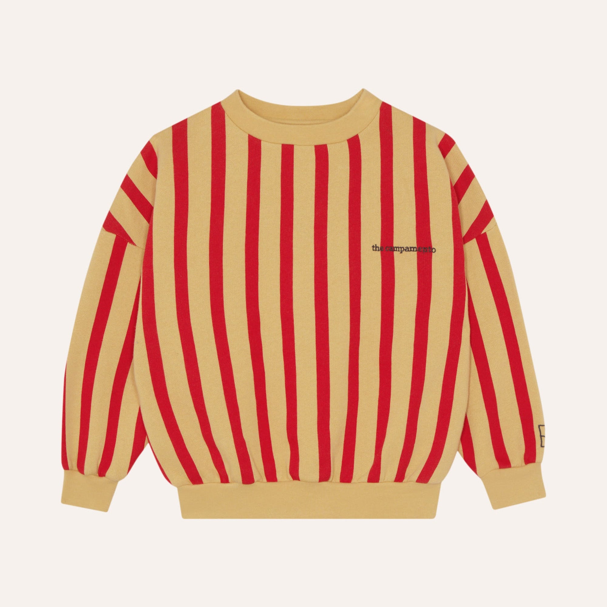 Red stripes sweatshirt
