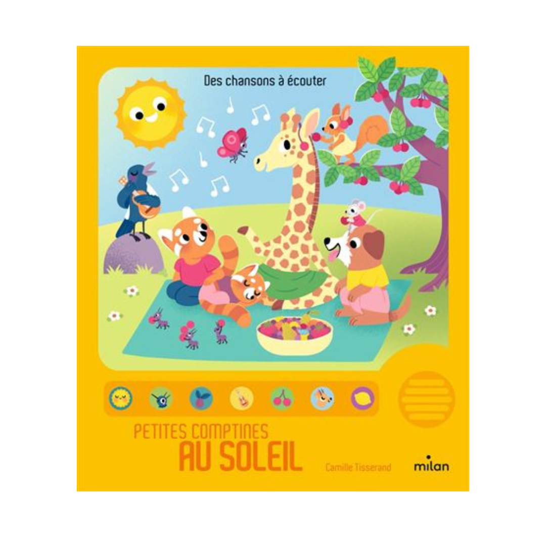 LIVRE sonore PETITES COMPTINES AU SOLEIL