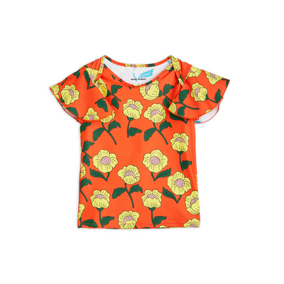 vêtements durables enfants mini rodini t-shirt UV fleuri