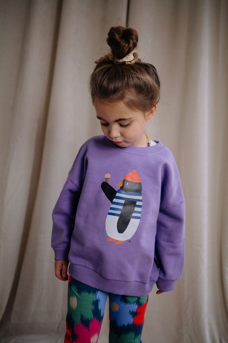Sweat Waddles Pinguin Violet