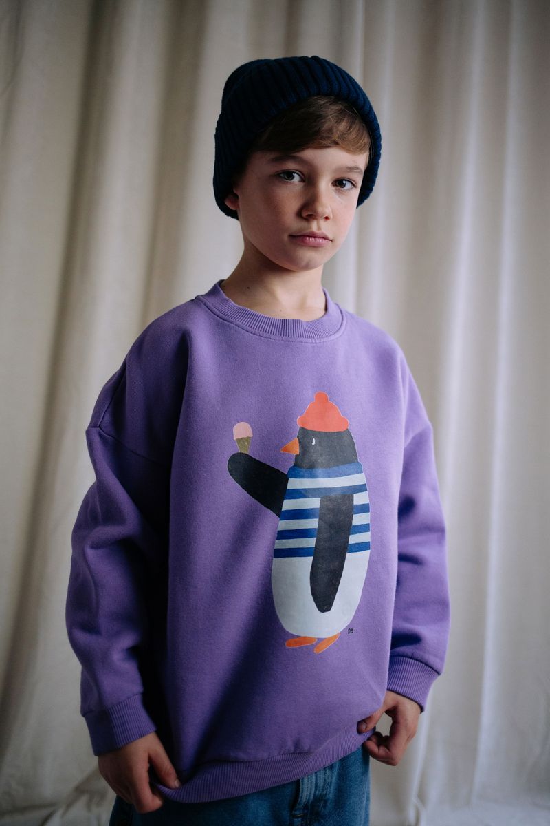 Sweat Waddles Pinguin Violet