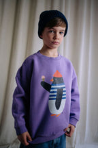 Sweat Waddles Pinguin Violet