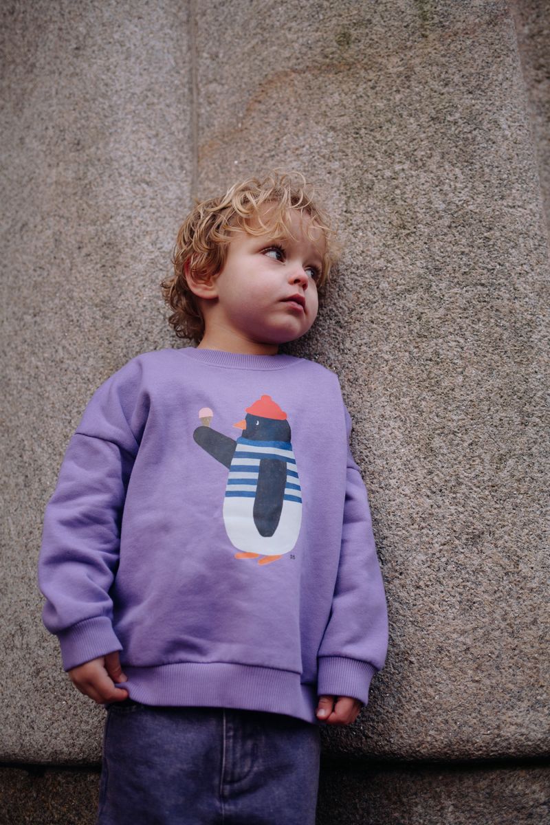   WADDLES PINGUIN SWEATER LAVENDER LUXE