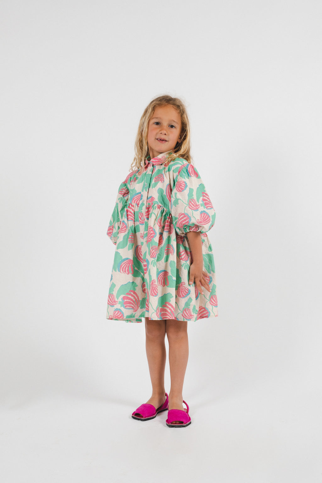 vetements durables enfants morley Robe ulani shell ROSE
