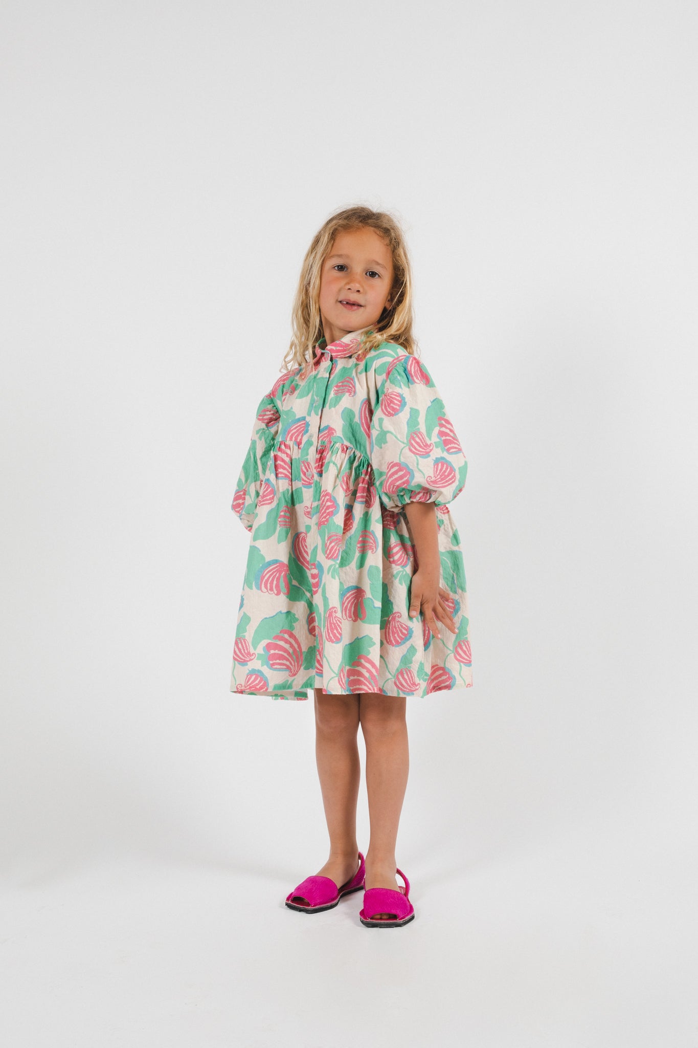 vetements durables enfants morley Robe ulani shell ROSE
