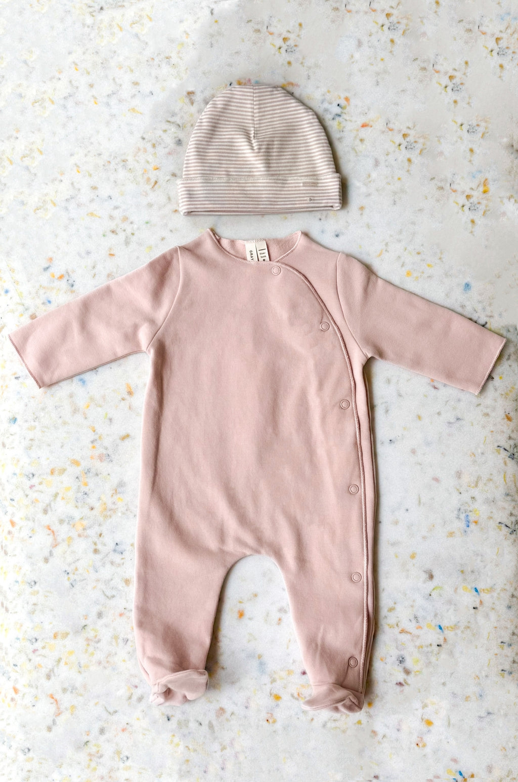 Coffret Cadeau Bébé GOTS N°1 Rose Poudré — GRAY LABEL