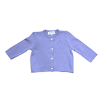 Lilac knitted baby cardigan