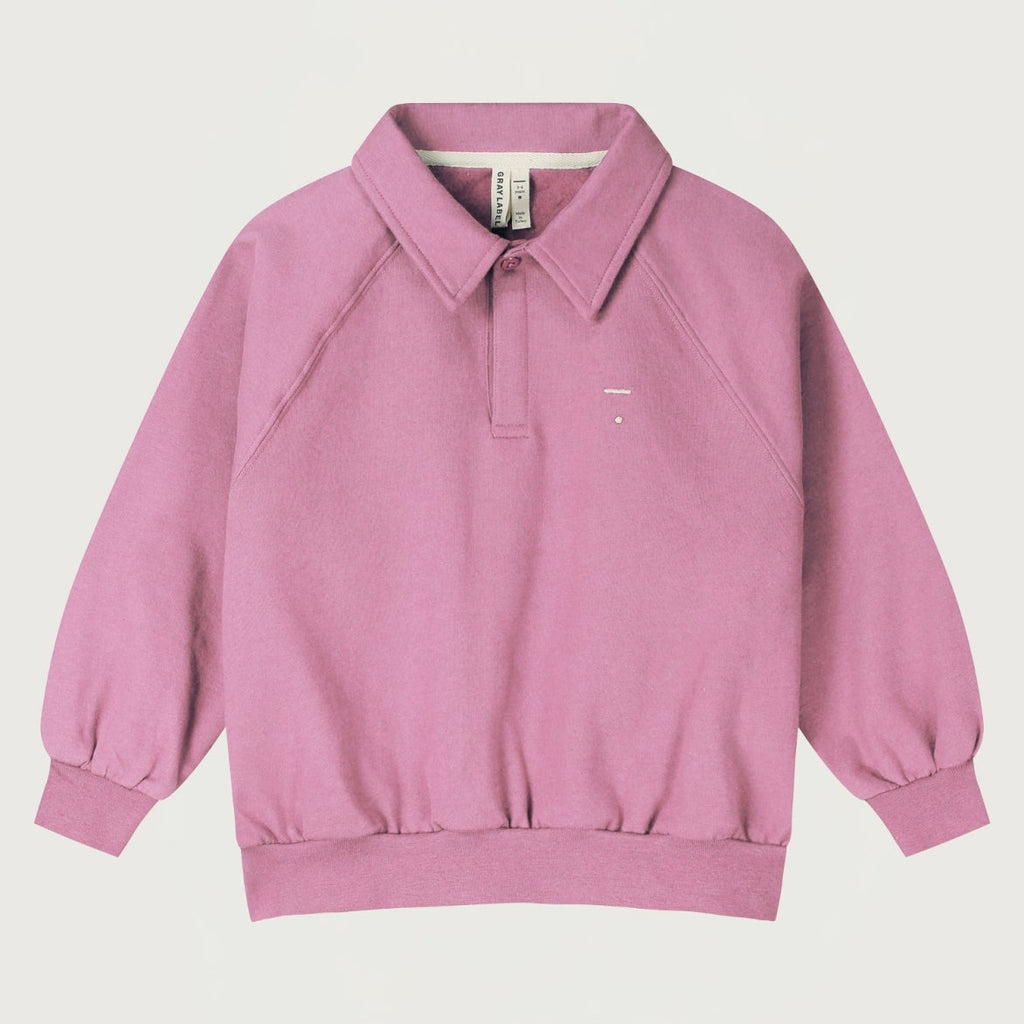 Polo Sweatshirt GOTS Enfant — GRAY LABEL