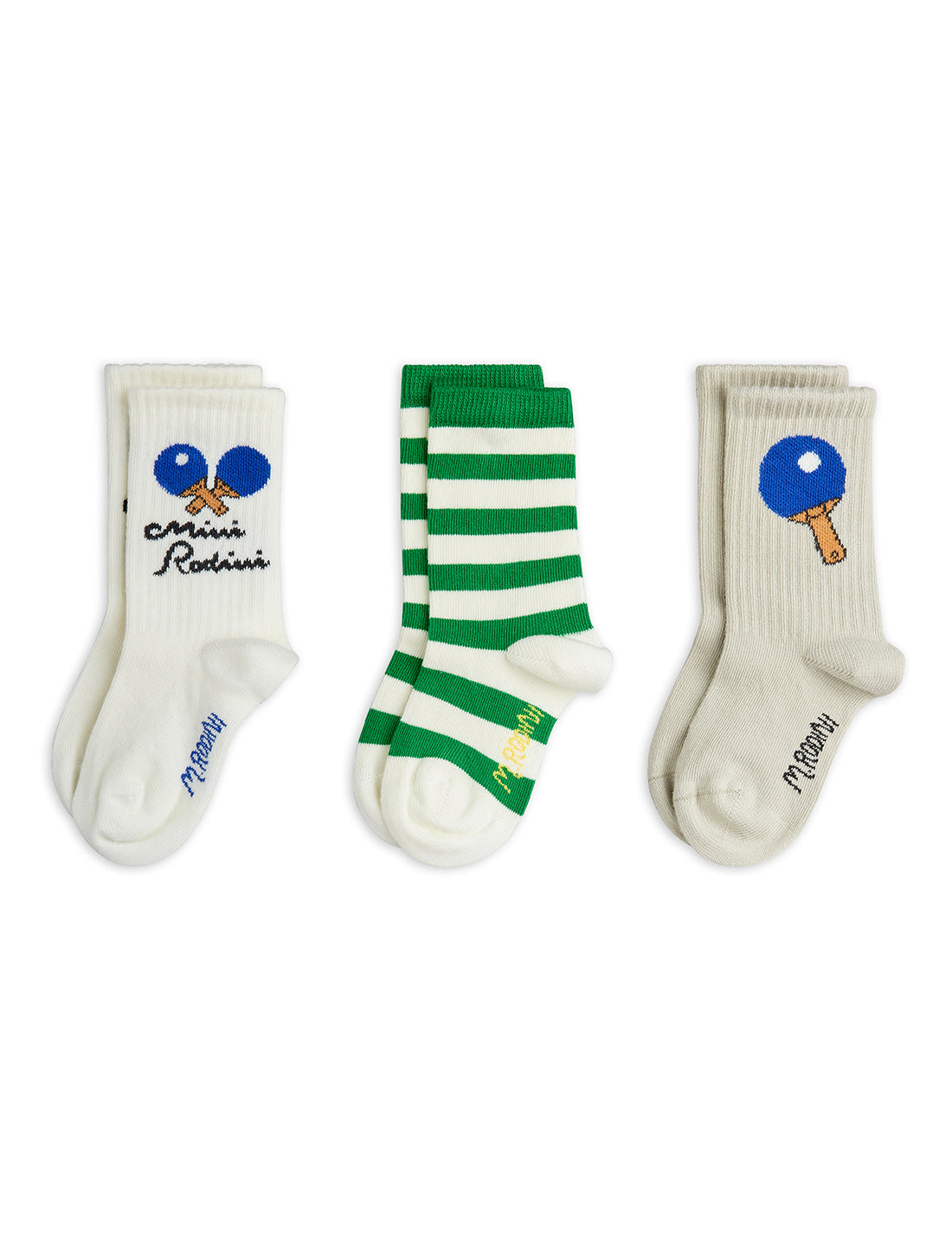 Chaussettes Mini Rodini Ping Pong – Lot de 3