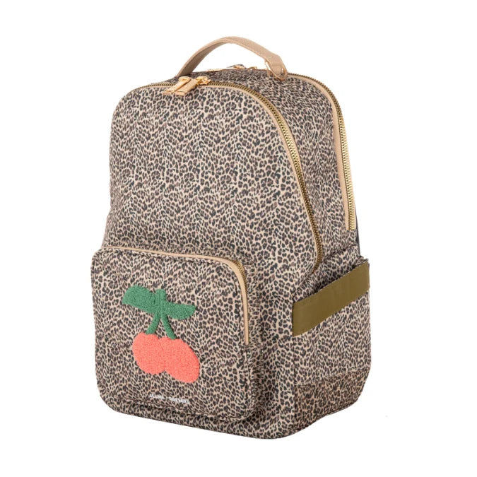 Jeune Premier Kids Backpack – New Bobbie Leopard Cherry