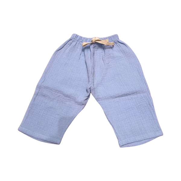 Pantalon bébé en mousseline Lilas
