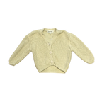 Beige knit baby cardigan