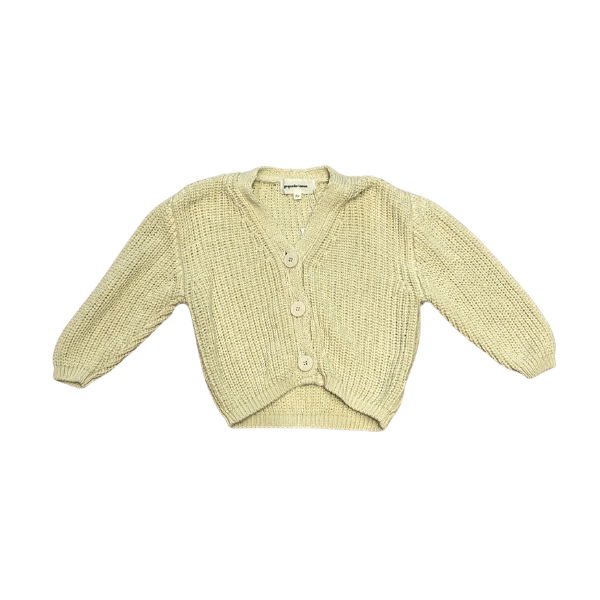 Beige knit baby cardigan