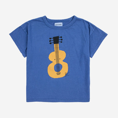 vetements durables enfants bobo choses t-shirt bleu guitare