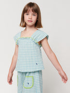 vetements durables enfants bobo choses top tissé vichy