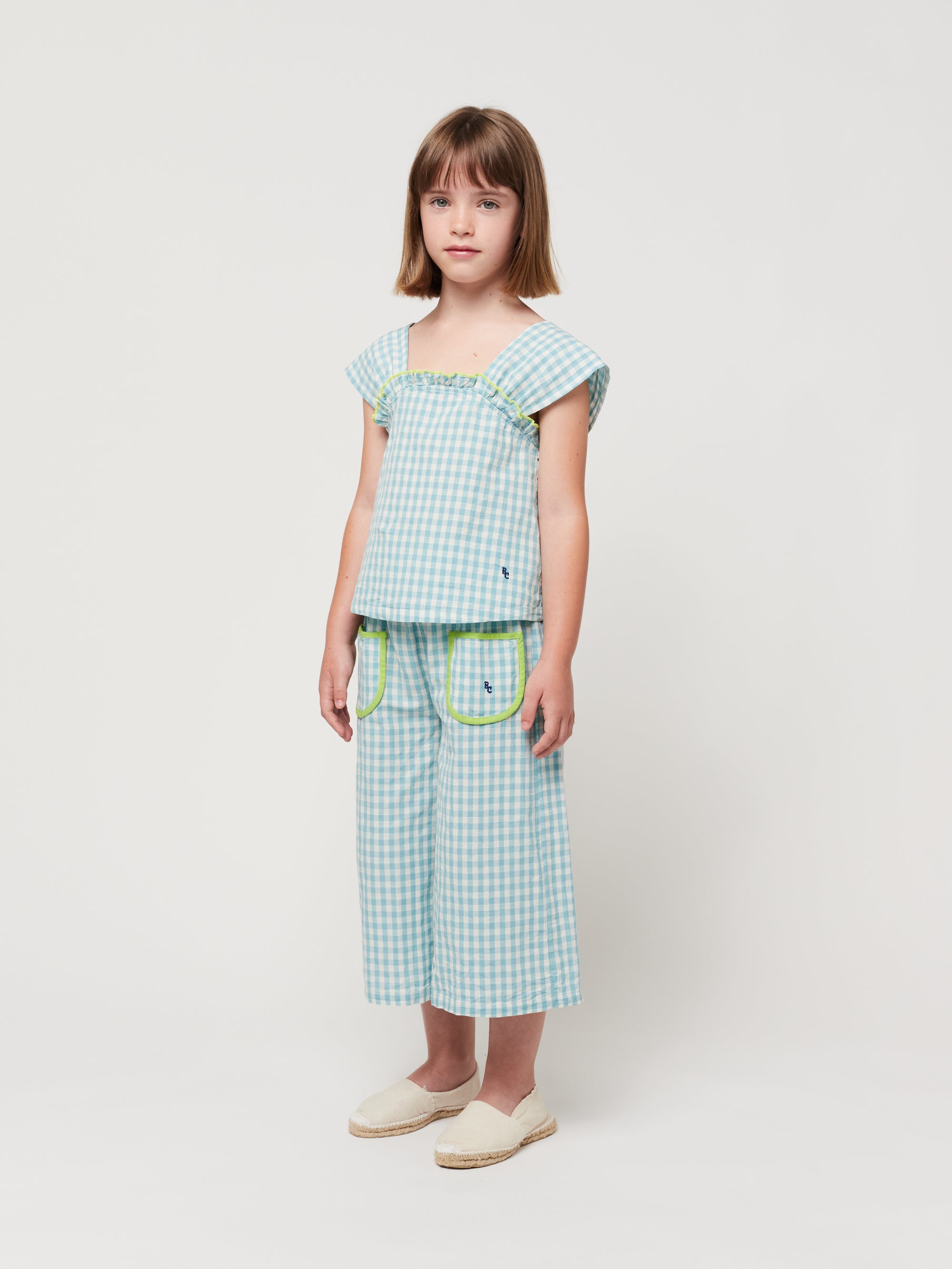 vetements durables enfants bobo choses top tissé vichy