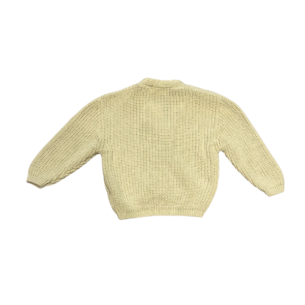 Beige knit baby cardigan