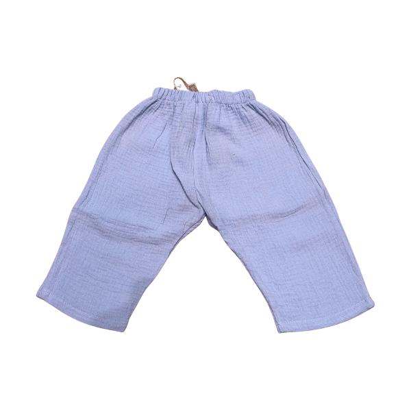 Pantalon bébé en mousseline Lilas