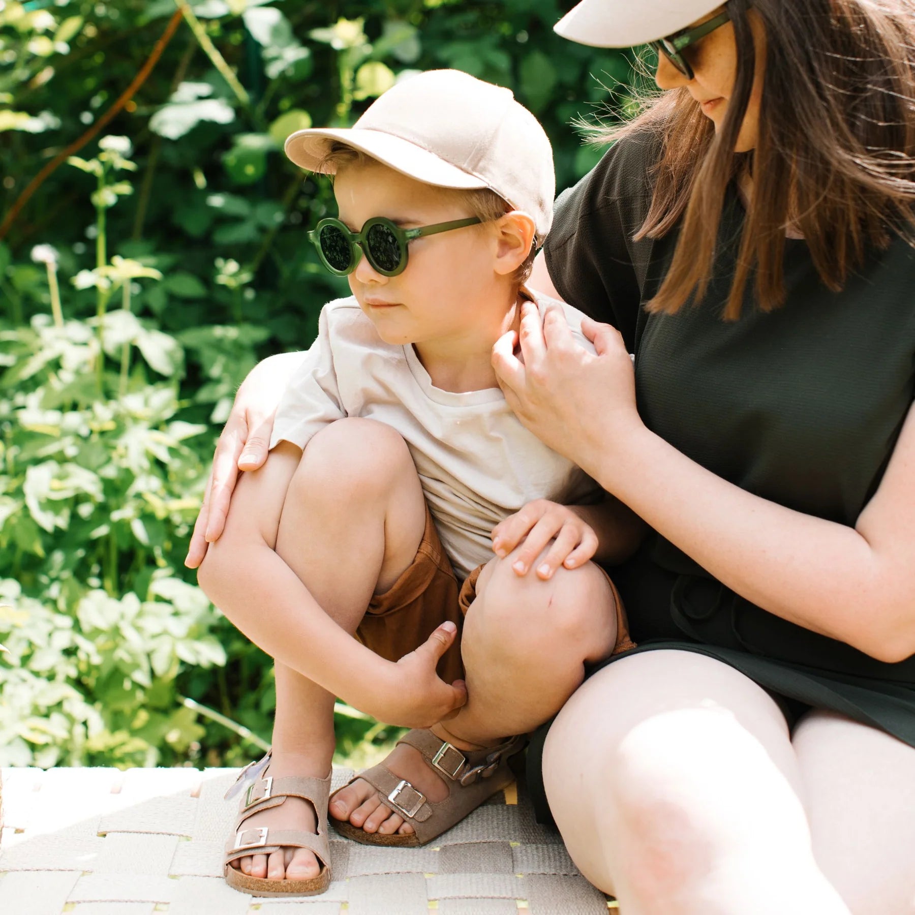 Babymocs sunglasses - Green round signature