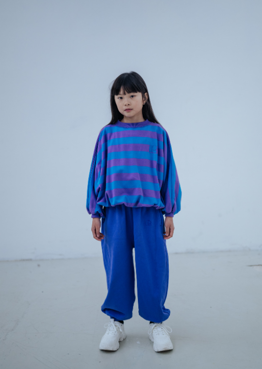 Blue stripes sweatshirt