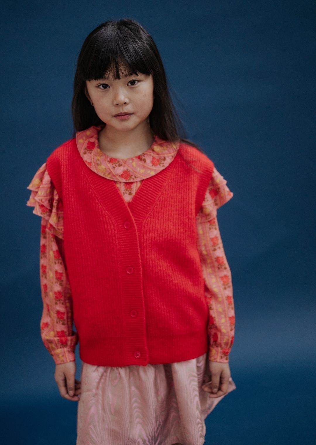 Cherry sleeveless sweater