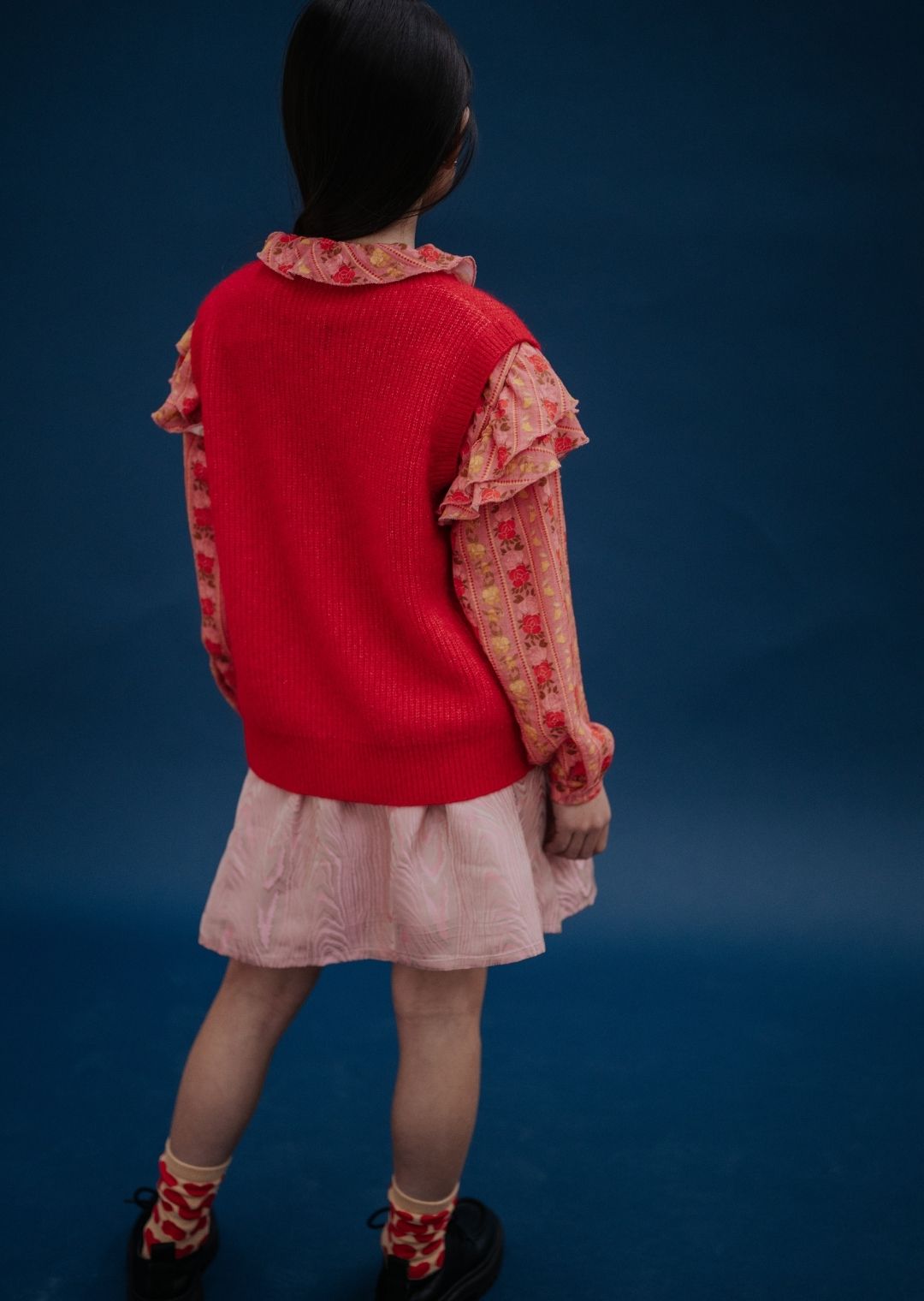 Cherry sleeveless sweater