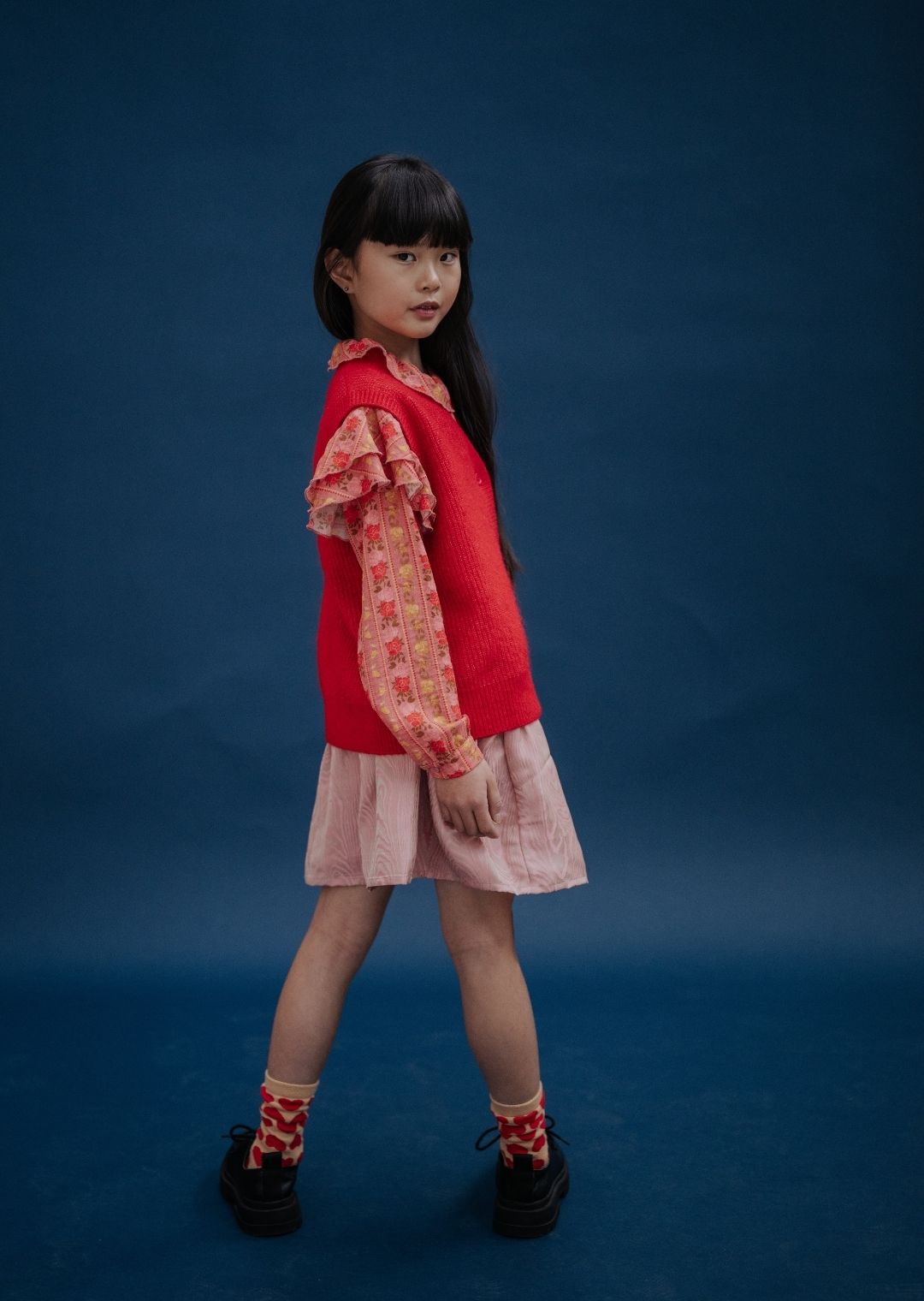 Cherry sleeveless sweater