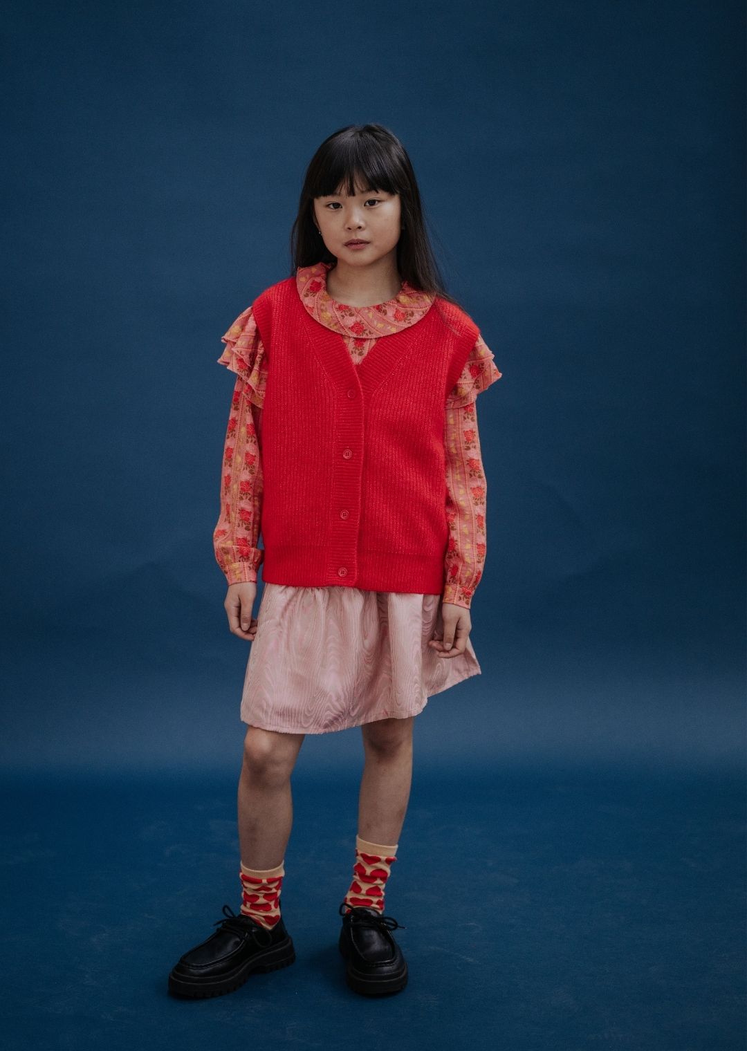Cherry sleeveless sweater