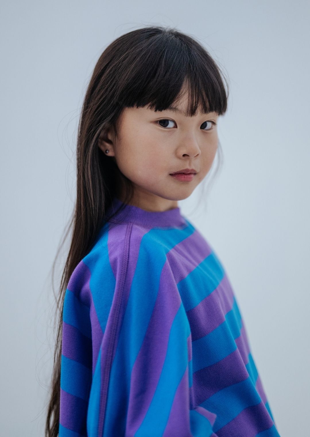 Blue stripes sweatshirt