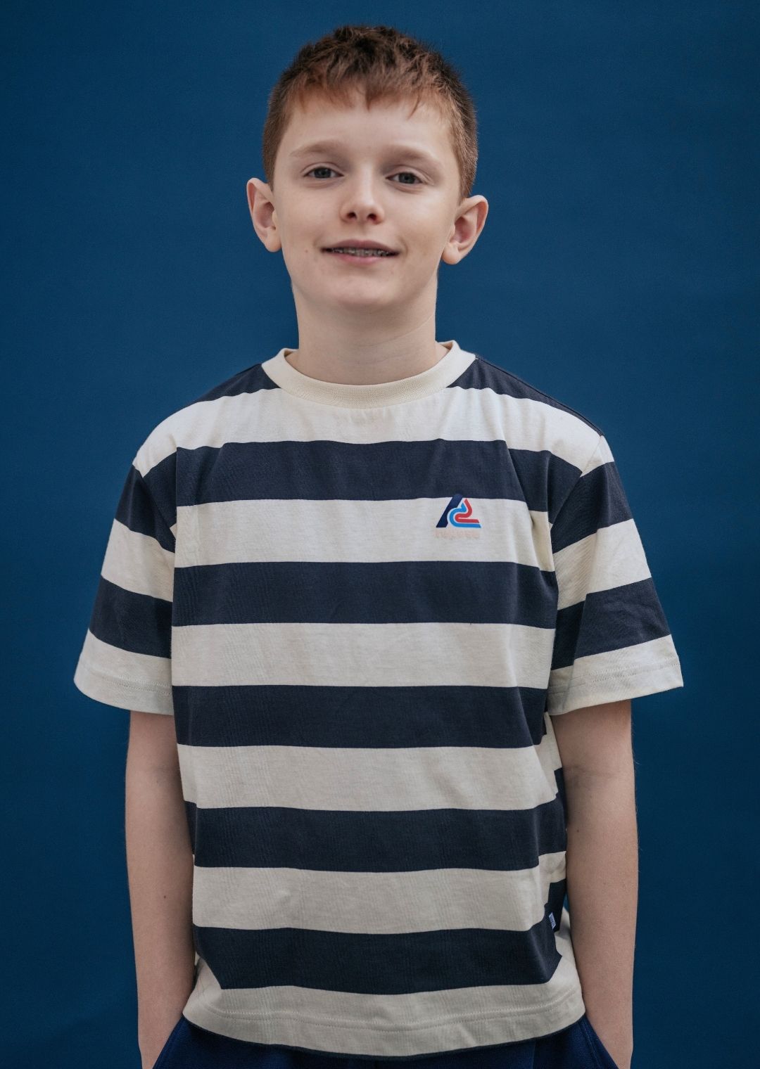 White and black striped t-shirt