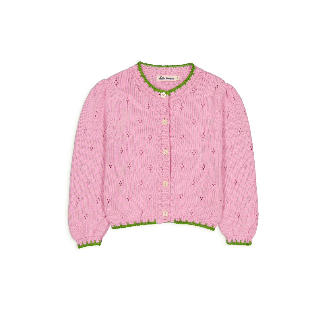 Cardigan in jacquard mesh Lison Fleurette