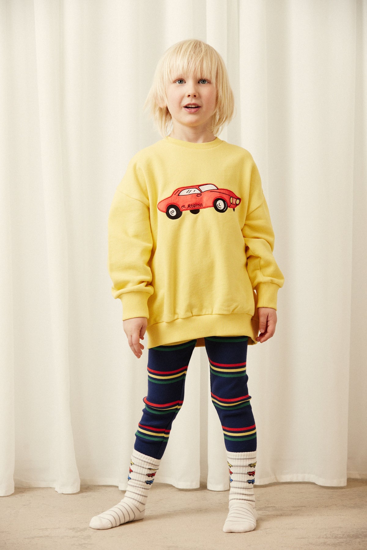 Car Sweatshirt Yellow