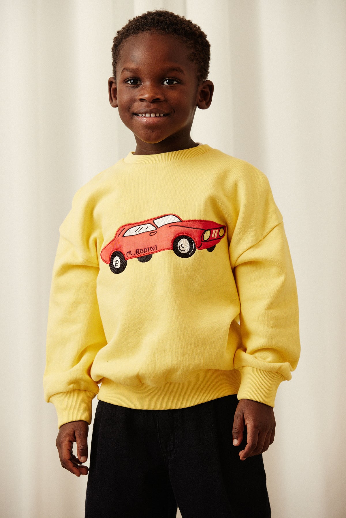 Car Sweatshirt Yellow