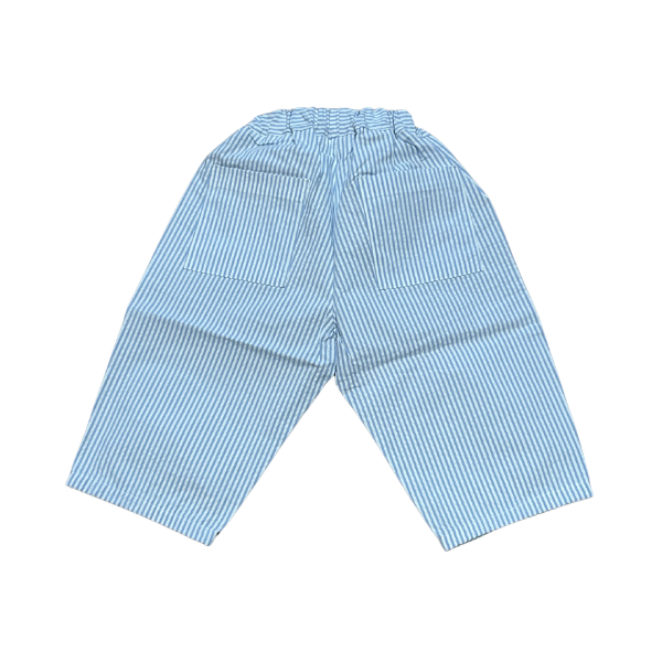 Blue & white striped baby trousers