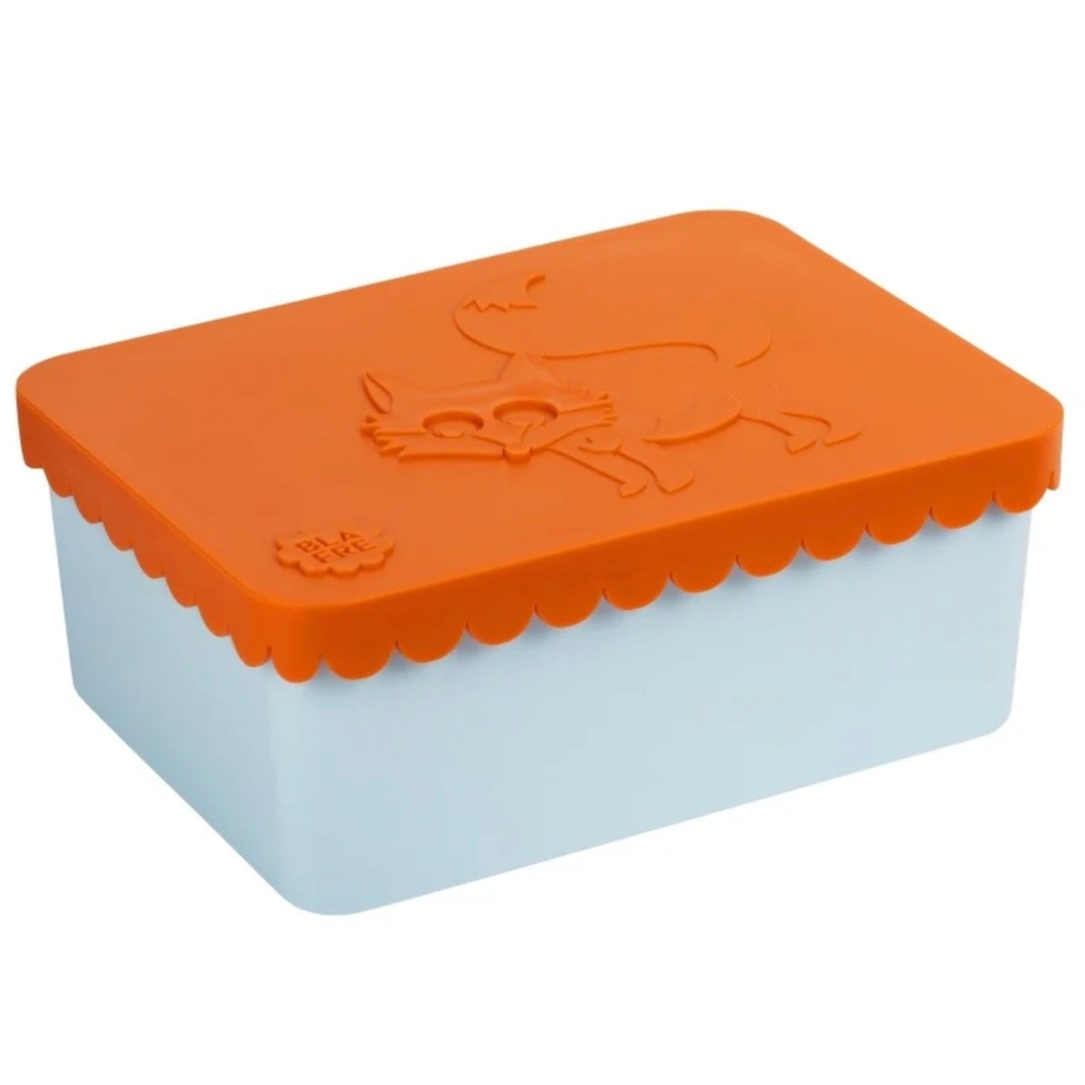 Blafre lunch box 1 compartiment renard orange et bleu clair