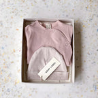 Coffret Cadeau Bébé GOTS N°1 Rose Poudré — GRAY LABEL