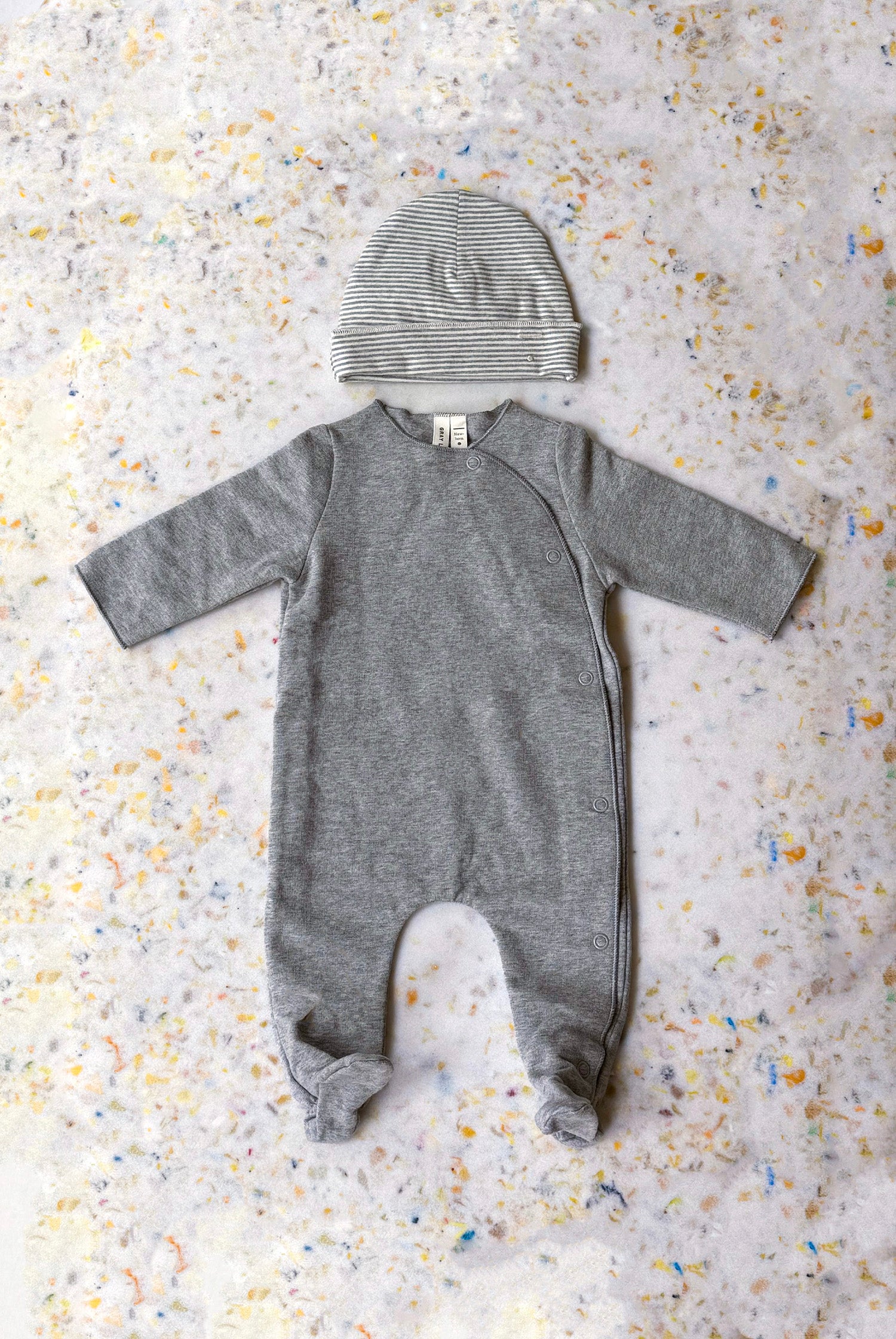 Coffret Cadeau Bébé GOTS Gris — GRAY LABEL
