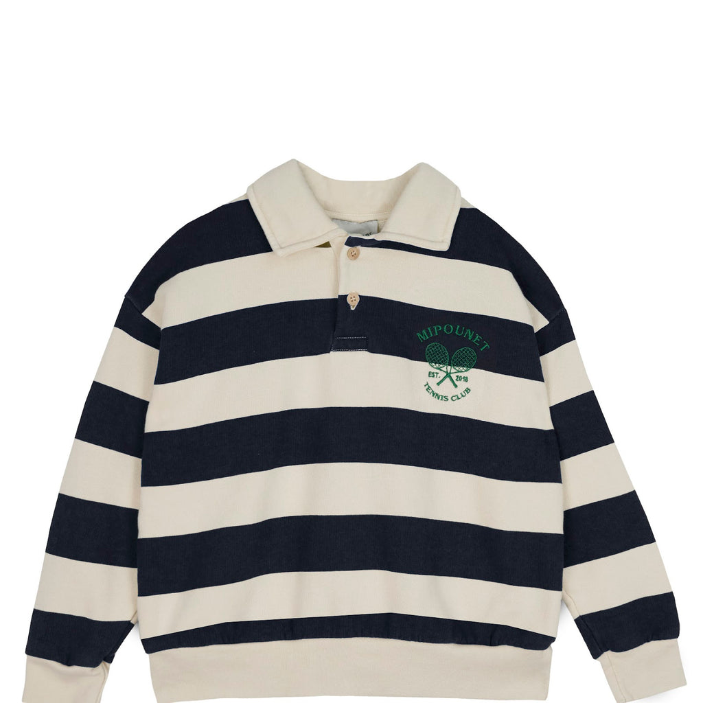 Sweat MIPOUNET écru à rayures enfant — Little Dudes