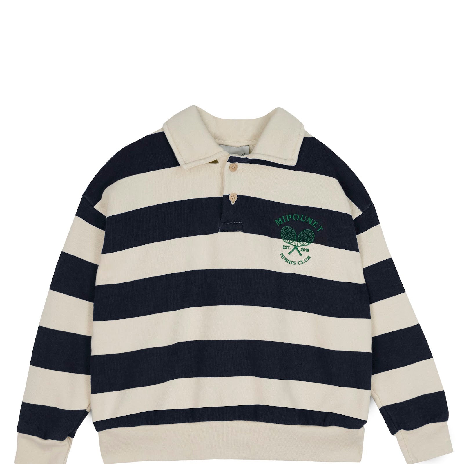 Sweat MIPOUNET écru à rayures enfant — Little Dudes